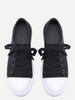 Lace Up PU Low Top Sneakers