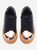 Contrast Round Toe Rubber Sole Sneakers