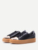 Contrast Round Toe Rubber Sole Sneakers