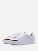 Contrast Round Toe Rubber Sole Sneakers