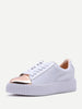 Contrast Round Toe Rubber Sole Sneakers