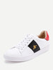 Contrast Insect Pattern Lace Up Sneakers