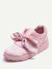 Bow Tie Design Satin Sneakers