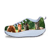 High Top Casual Horse Printing Shoe