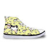 High Top 3D Funny Cows Printing Casual Shoe